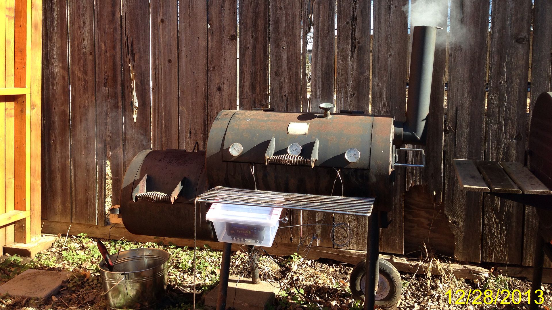 Mods to my Brinkmann Offset Smoker The BBQ BRETHREN FORUMS.